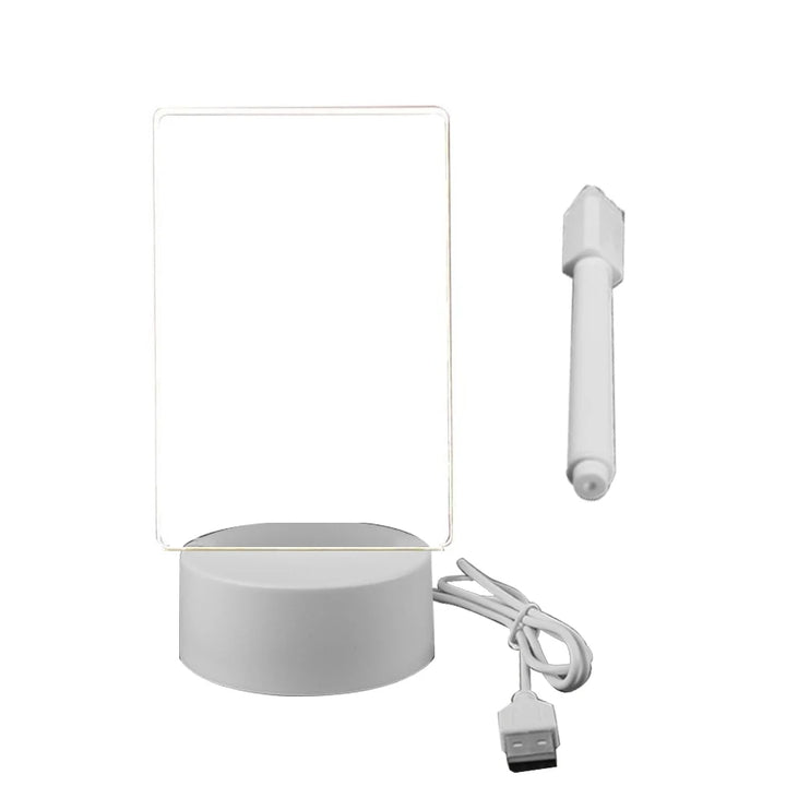 Transparent Luminous Write Message Board  LED Erasable