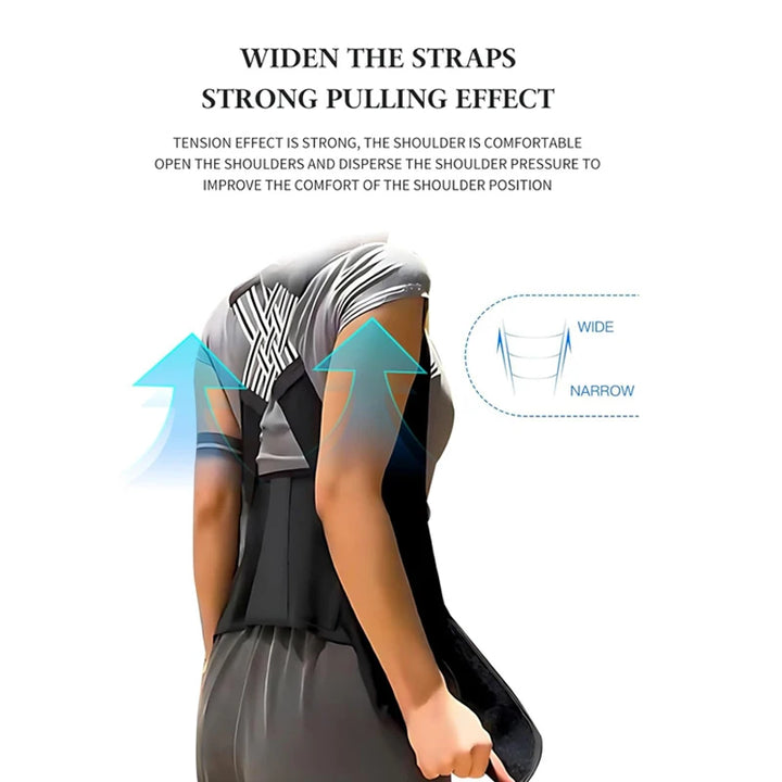 Adjustable Back Posture Corrector - Breathable Support Brace for Women, Students & Kids