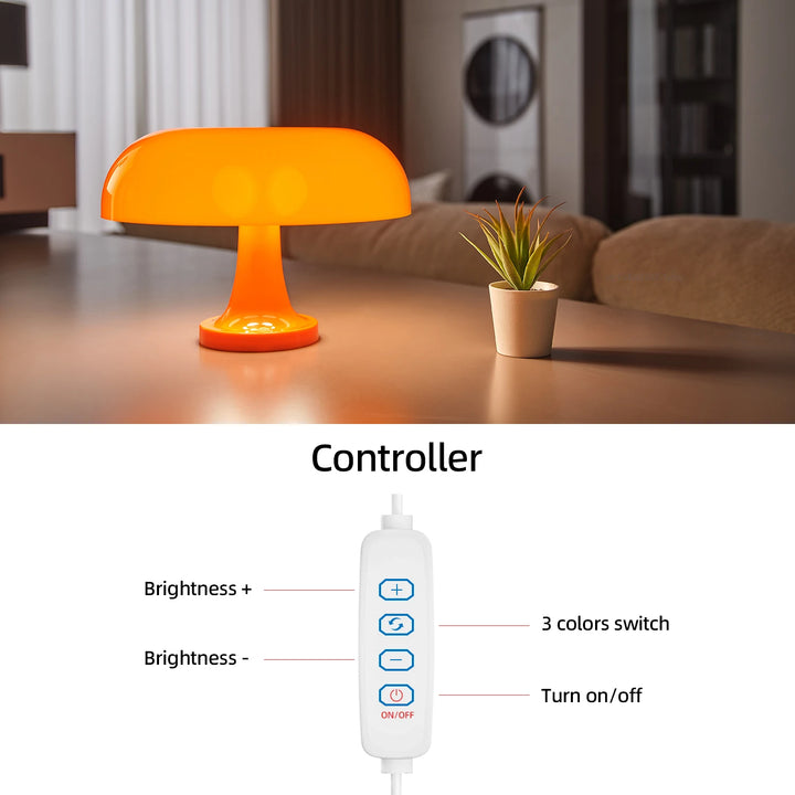 Classic Mushroom Table Lamp - Modern Bauhaus Design, Perfect for Hotel Bedrooms & Ambient Lighting