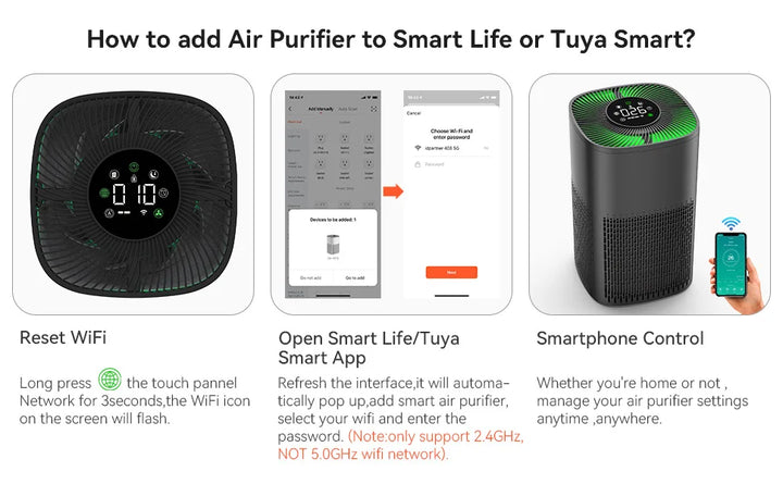 Portable H13 HEPA Air Purifier - Quiet Air Cleaner with PM2.5 Filter & Sleep Music for Bedroom