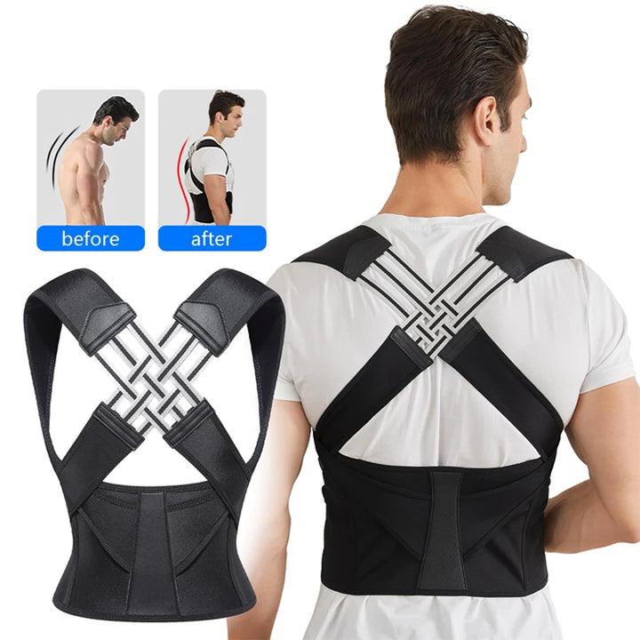 Adjustable Back Posture Corrector - Breathable Support Brace for Women, Students & Kids