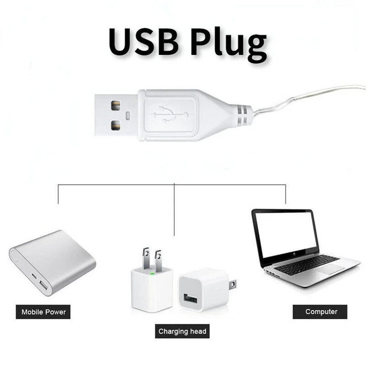 LED Desk Lamp 3 Levels Dimmable Touch Night Light USB Rechargeable