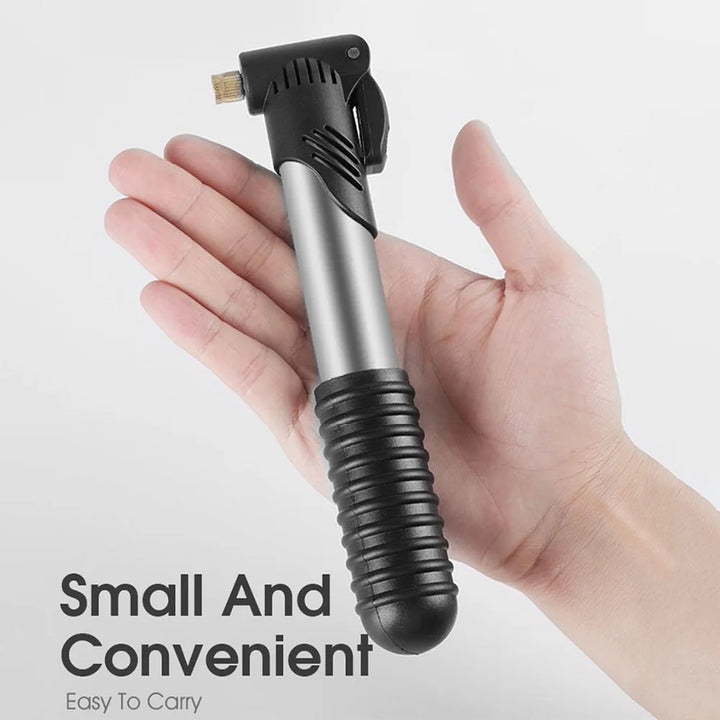 Portable Mini Bike Pump – Dual Valve for Presta & Schrader, High-Pressure Hand Air Pump for Tires & Balls