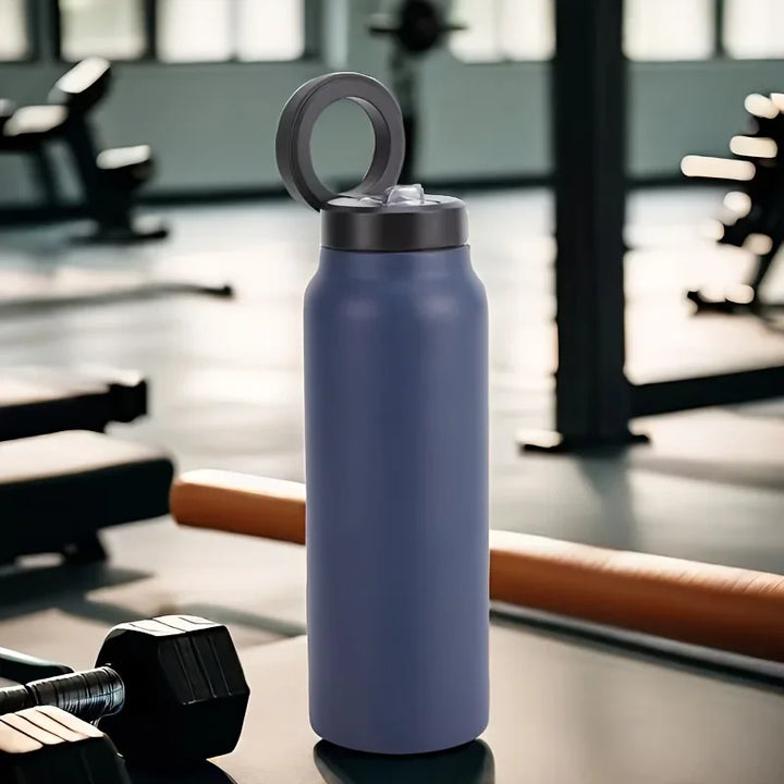 24oz Insulated Stainless Steel Water Bottle – BPA-free with magnetic lid and phone holder.
