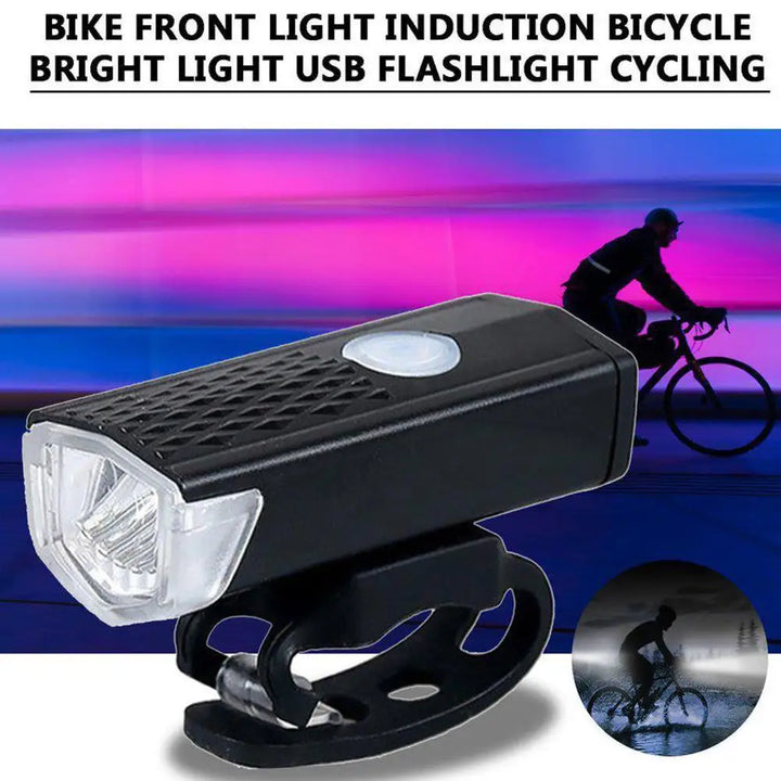 Front Bike Light – USB Rechargeable, LED Headlight with Power Display, Waterproof