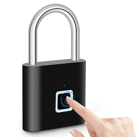 KERUI Keyless Fingerprint Lock – USB Charging, Waterproof, 0.2sec Unlock, Portable Anti-Theft Padlock