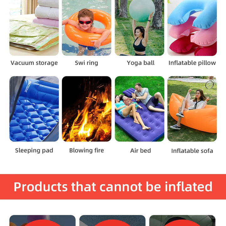 Portable Electric Air Pump – Wireless Inflator/Deflator for Air Beds & Inflatables