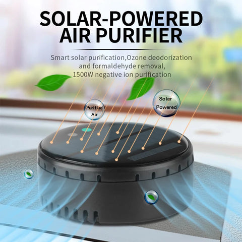 Solar Car Air Purifier - Removes Smoke, Plastic, and Leather Odors for Fresh Air Deodorization