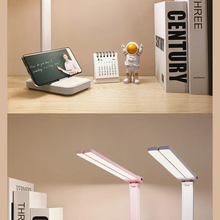 LED Desk Lamp 3 Levels Dimmable Touch Night Light USB Rechargeable