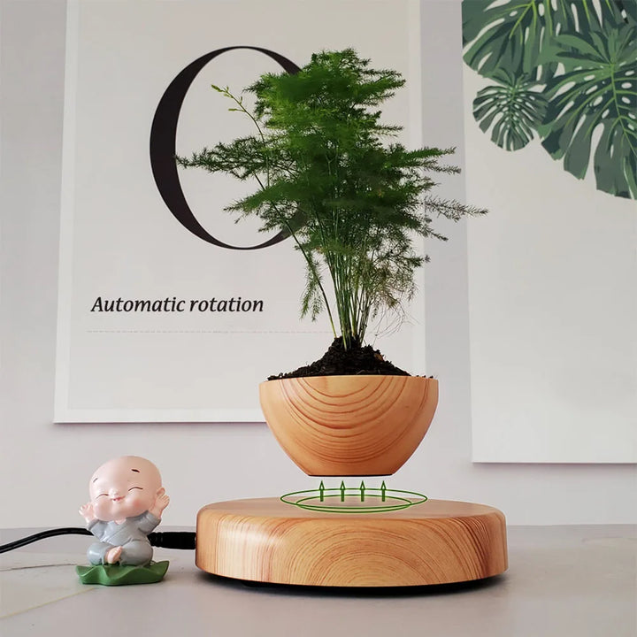 Levitating Air Bonsai Pot – Magnetic Floating Planter for Home Decor