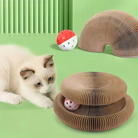 Foldable Magic Cat Scratching Board - Interactive Toy, Claw Grinder & Cozy Sleeping Bed