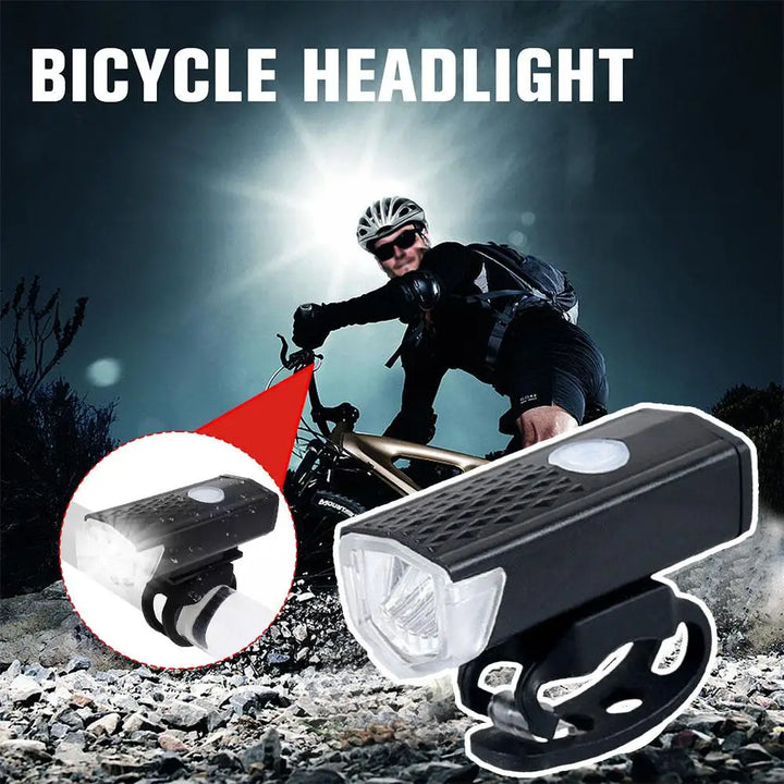 Front Bike Light – USB Rechargeable, LED Headlight with Power Display, Waterproof