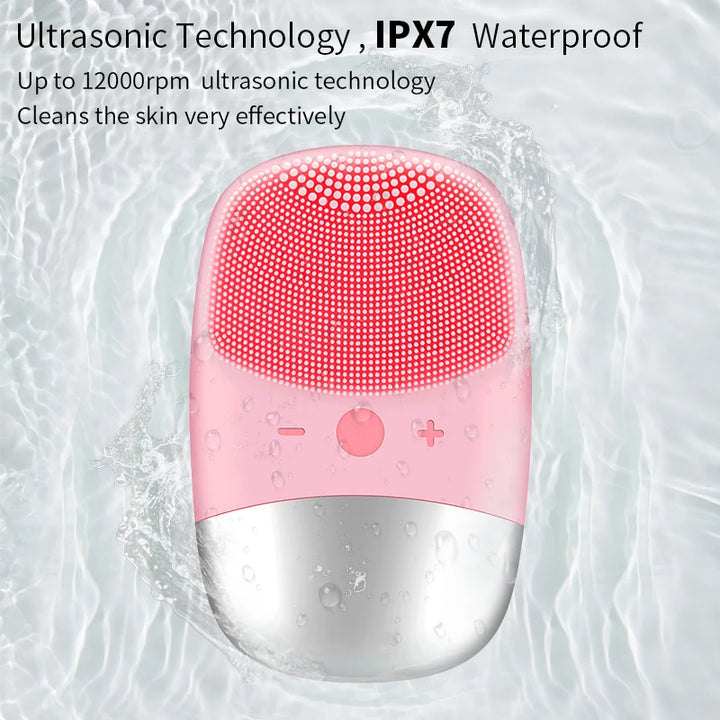 Sonic Electric Face Cleansing Brush - Facial Cleanser, Skin Scrubber & Massager for Skincare