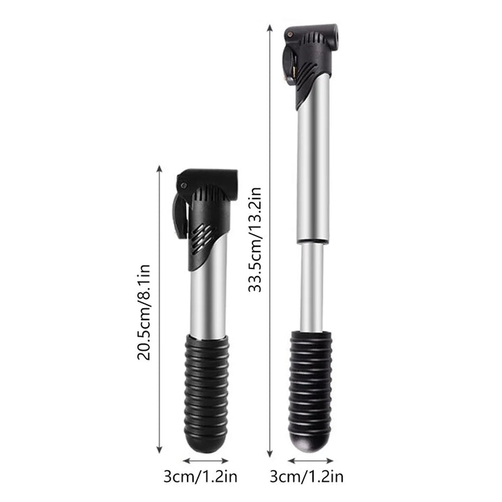 Portable Mini Bike Pump – Dual Valve for Presta & Schrader, High-Pressure Hand Air Pump for Tires & Balls