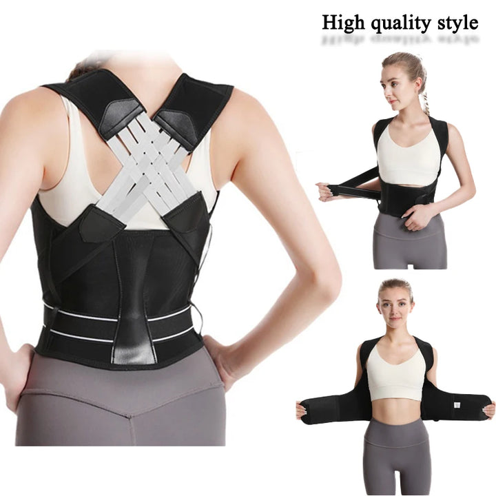 Adjustable Back Posture Corrector - Breathable Support Brace for Women, Students & Kids