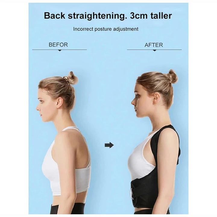 Adjustable Back Posture Corrector - Breathable Support Brace for Women, Students & Kids