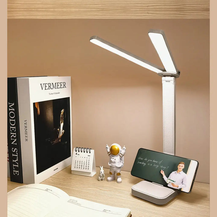 LED Desk Lamp 3 Levels Dimmable Touch Night Light USB Rechargeable