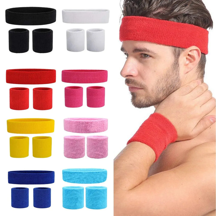 Sports Wristband & Yoga Headband – Elastic Wraps for Men & Women Fitness Protection