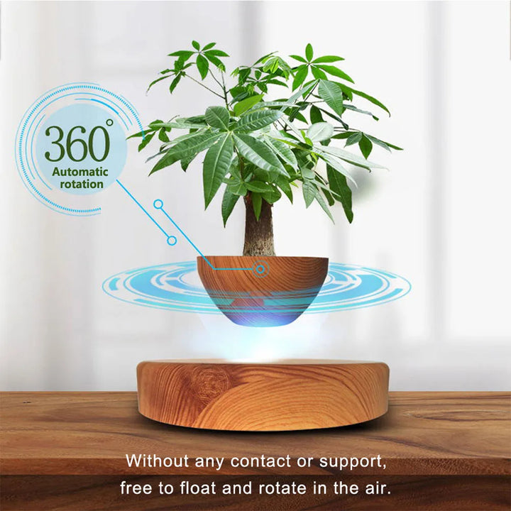 Levitating Air Bonsai Pot – Magnetic Floating Planter for Home Decor