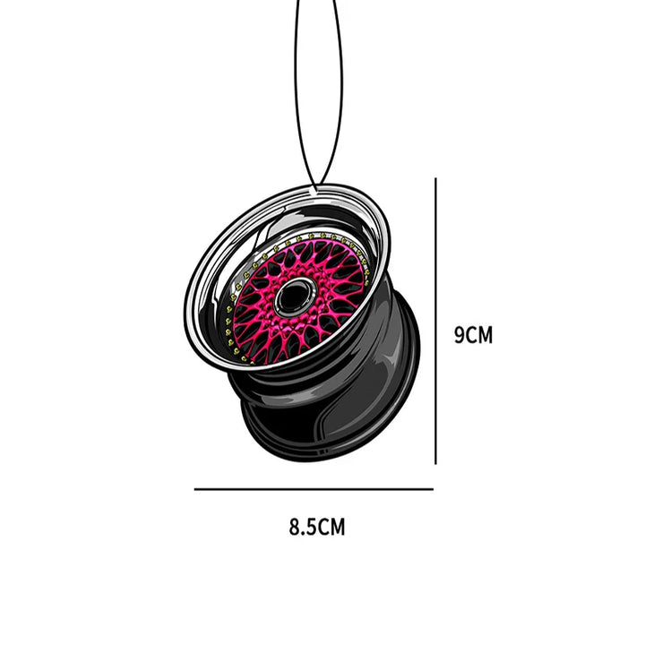 Car Air Freshener – Rearview Mirror Perfume with JDM Turbo Brake Disc Design