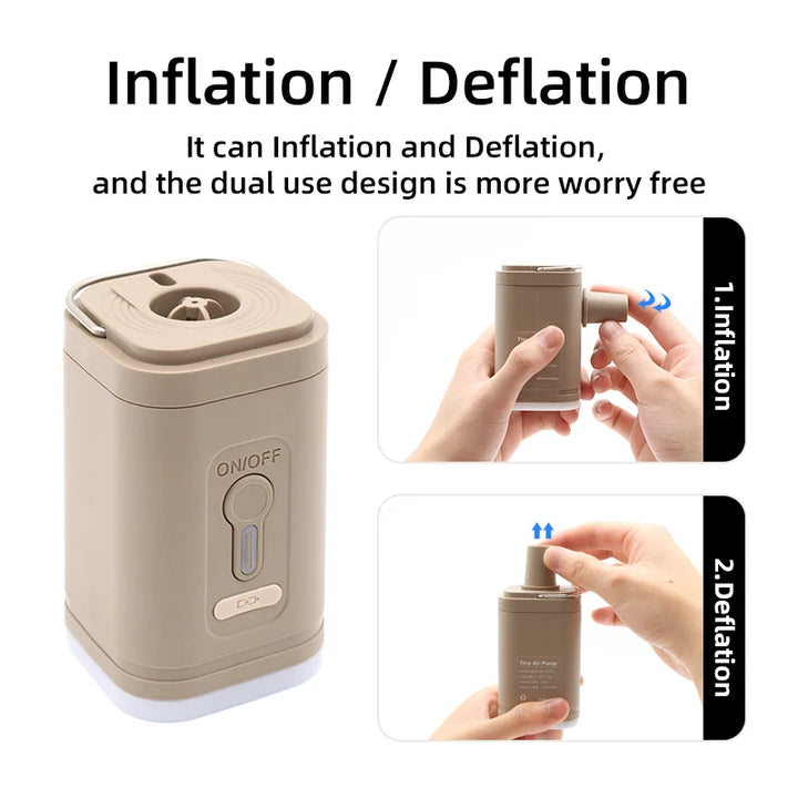 Portable Electric Air Pump – Wireless Inflator/Deflator for Air Beds & Inflatables