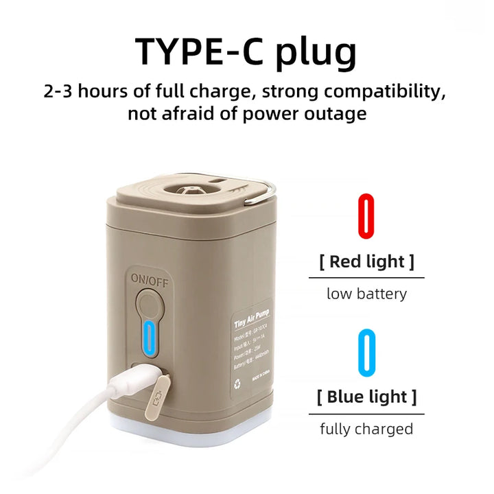 Portable Electric Air Pump – Wireless Inflator/Deflator for Air Beds & Inflatables