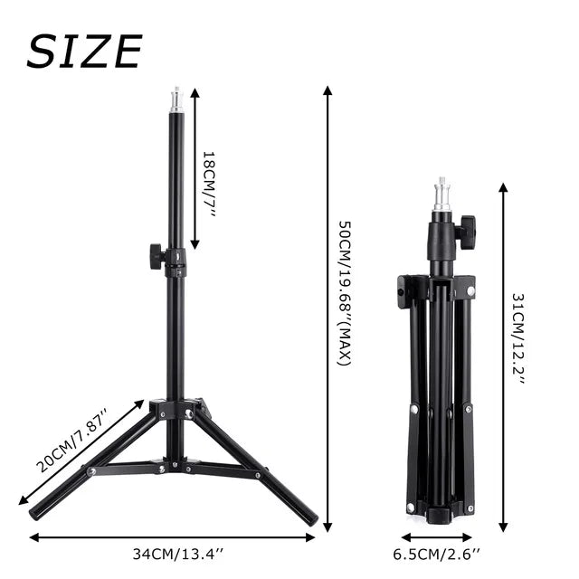 LED Selfie Ring Lighting Phone Holder & Tripod