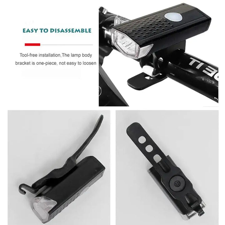 Front Bike Light – USB Rechargeable, LED Headlight with Power Display, Waterproof