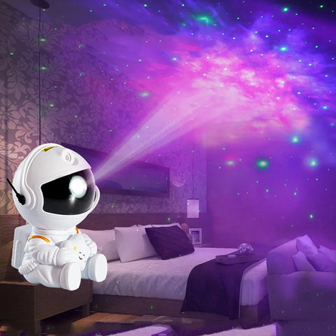 5V USB Astronaut Star Projector – Galaxy & Stars LED Night Light for Room Decor