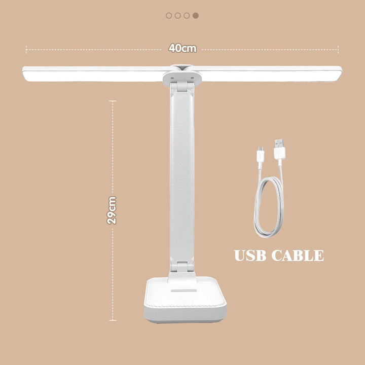 LED Desk Lamp 3 Levels Dimmable Touch Night Light USB Rechargeable