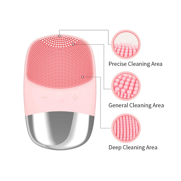 Sonic Electric Face Cleansing Brush - Facial Cleanser, Skin Scrubber & Massager for Skincare