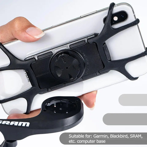 SRAM & Garmin Bike Phone Holder – Shockproof Silicone Mount for Bicycles and Motorcycles