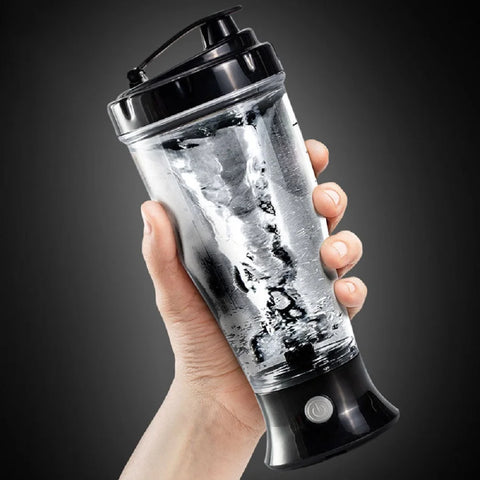 450ml Electric Protein Shaker Bottle - Automatic Self-Stirring Mixer with One-Button Operation for Fitness