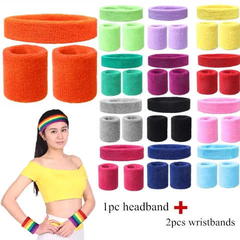 Sports Wristband & Yoga Headband – Elastic Wraps for Men & Women Fitness Protection
