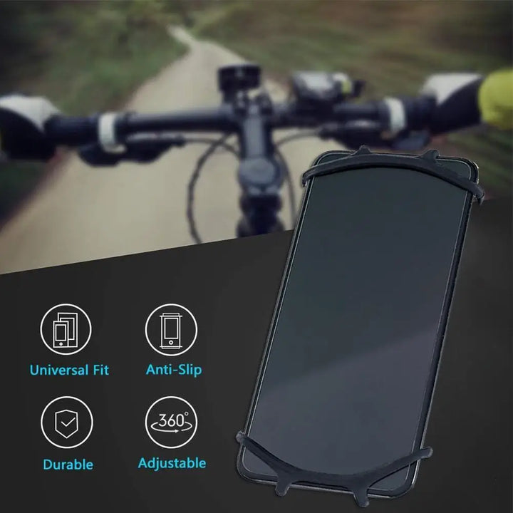 SRAM & Garmin Bike Phone Holder – Shockproof Silicone Mount for Bicycles and Motorcycles