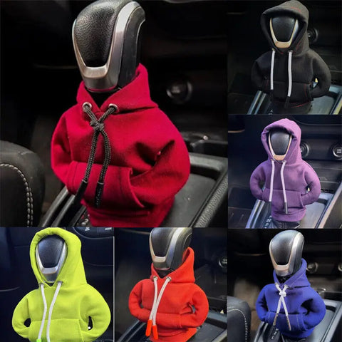 Gear Shift Hoodie Cover – Universal Shift Handle Decoration for Manual & Automatic Cars