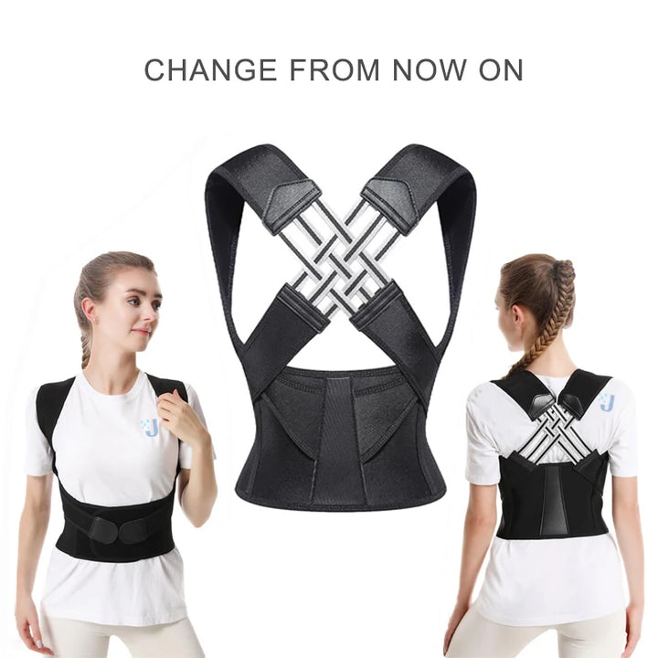 Adjustable Back Posture Corrector - Breathable Support Brace for Women, Students & Kids