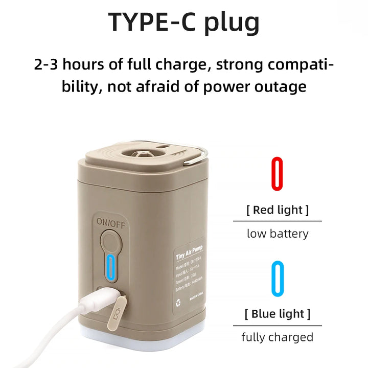Portable Electric Air Pump – Wireless Inflator/Deflator for Air Beds & Inflatables