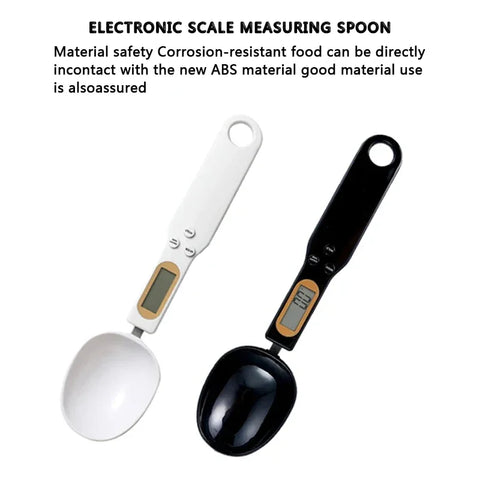 Digital Measuring Spoon Scale - Battery Operated, Ideal for Kitchen Ingredients and Precise Food Weighing