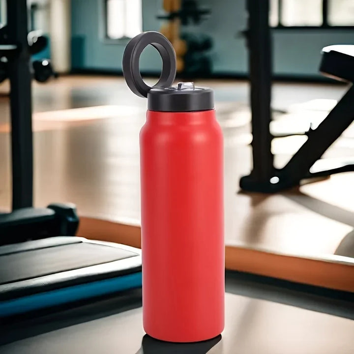 24oz Insulated Stainless Steel Water Bottle – BPA-free with magnetic lid and phone holder.