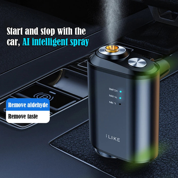 Smart Car Air Humidifier & Perfume Spray - Automatic Ultrasonic Air Freshener and Purifier