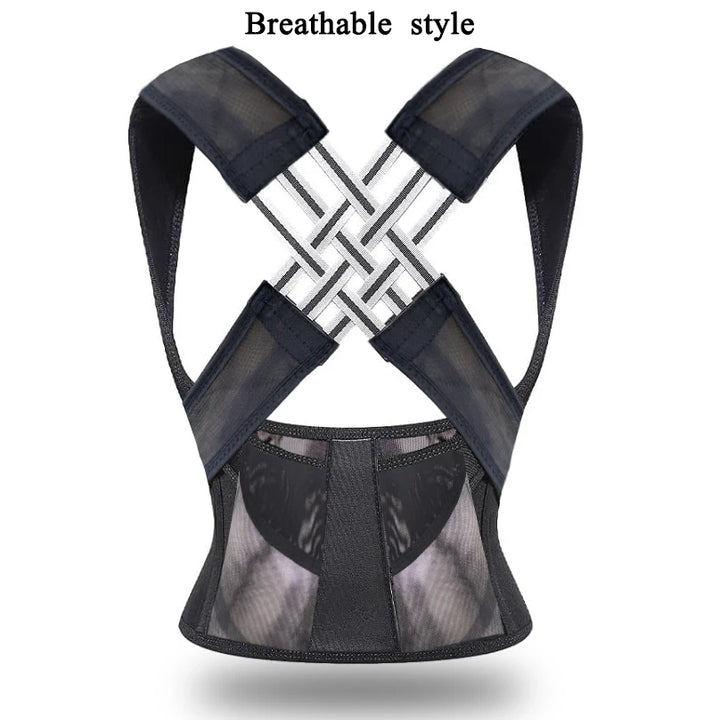 Adjustable Back Posture Corrector - Breathable Support Brace for Women, Students & Kids
