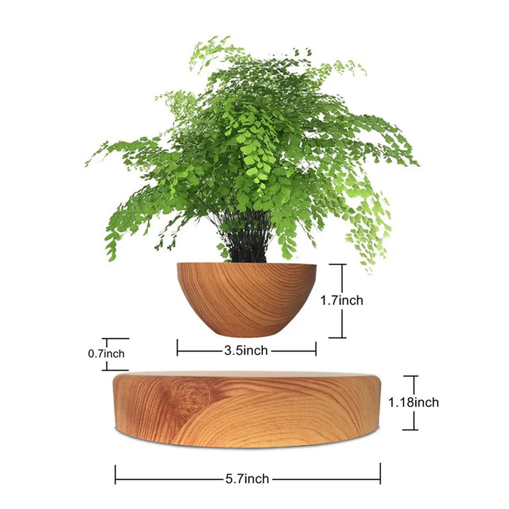 Levitating Air Bonsai Pot – Magnetic Floating Planter for Home Decor
