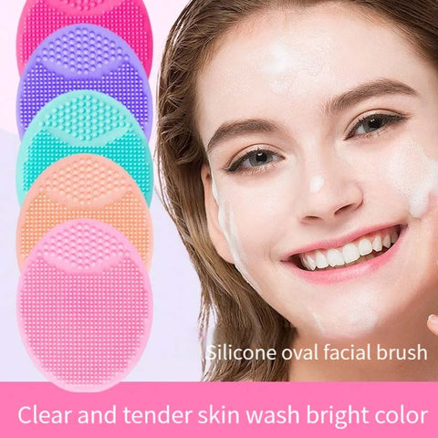 Soft Silicone Face & Baby Bath Brush - Gentle Pore Cleaner & Shampoo Comb for Home Use