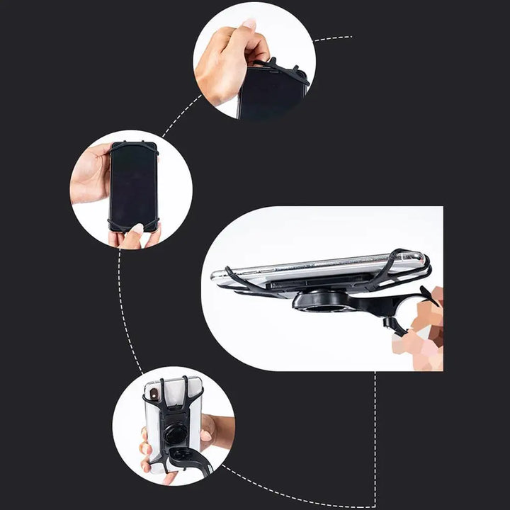 SRAM & Garmin Bike Phone Holder – Shockproof Silicone Mount for Bicycles and Motorcycles