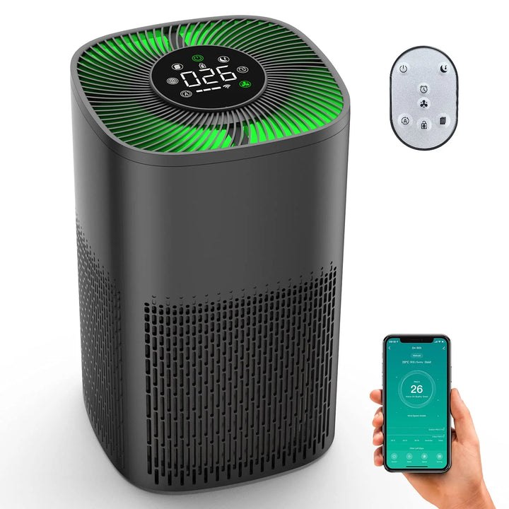 Portable H13 HEPA Air Purifier - Quiet Air Cleaner with PM2.5 Filter & Sleep Music for Bedroom